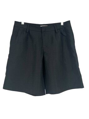 Erin Fetherston Black Textured Dress Shorts Size 9